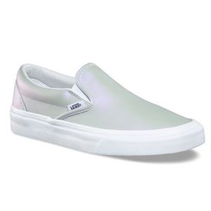 Women Size 7 Vans Classic Slip-On Holographic